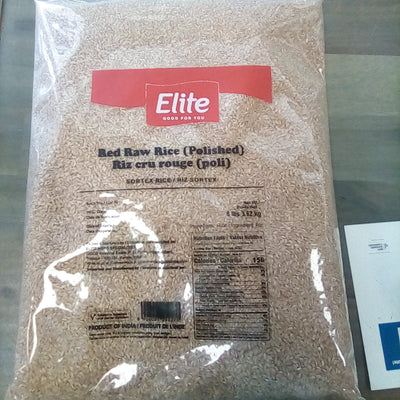 Elite Red Raw Rice Polished 8lb