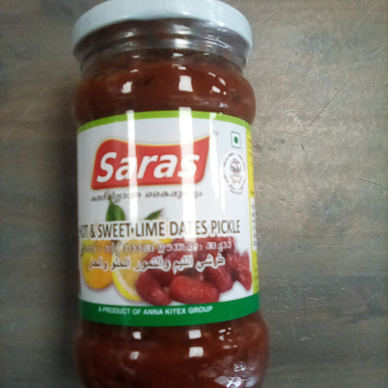 Saras hot&sweet lime pickle 300 gm